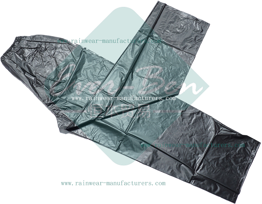 Black PVC work trousers-China black PVC waterproof rain pants